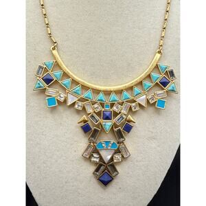 Stella & Dot Stone Tile Convertible Statement Necklace